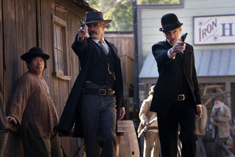 Timothy Olyphant (left), John Hawkes